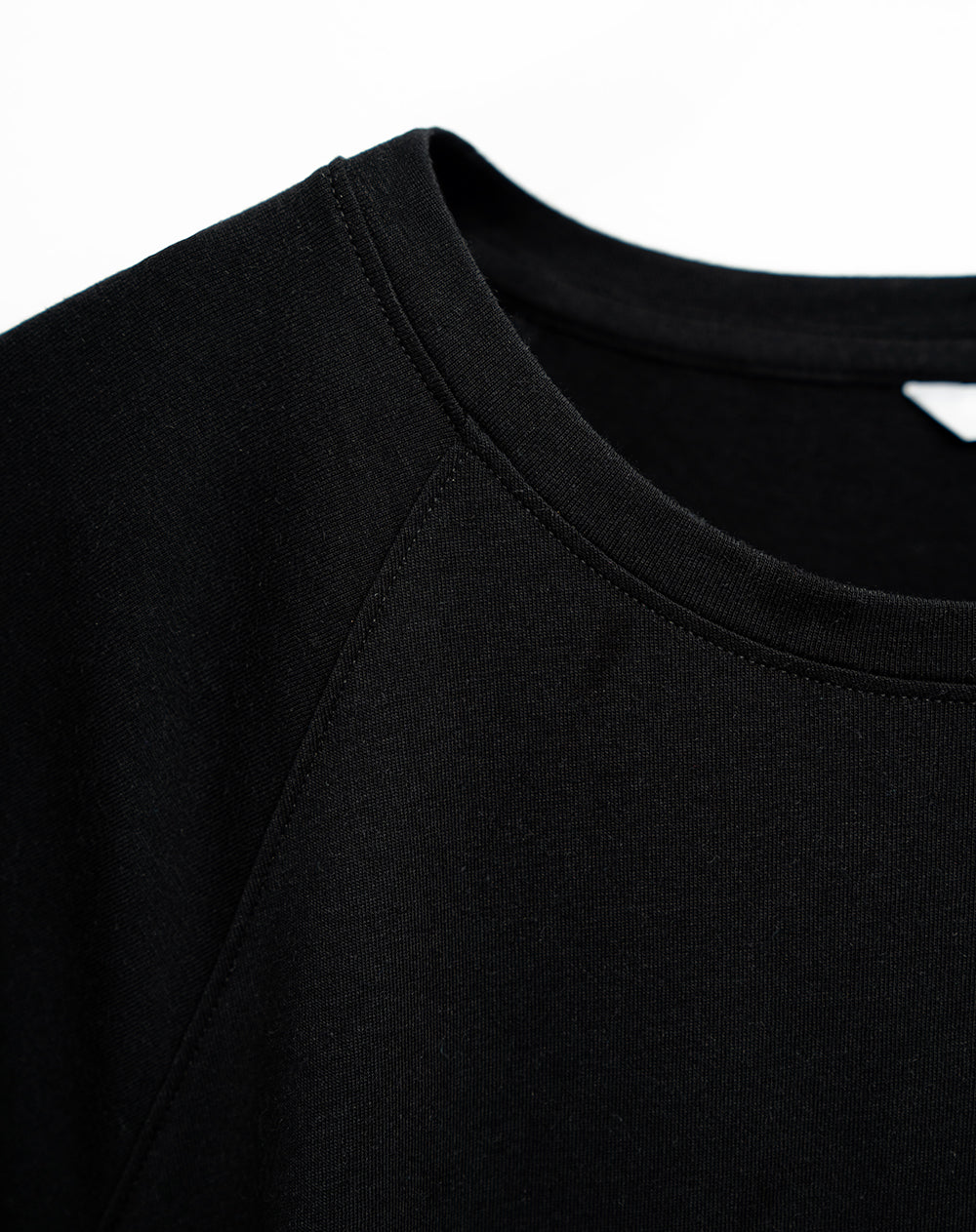 Camiseta algodón holgada negra mujer