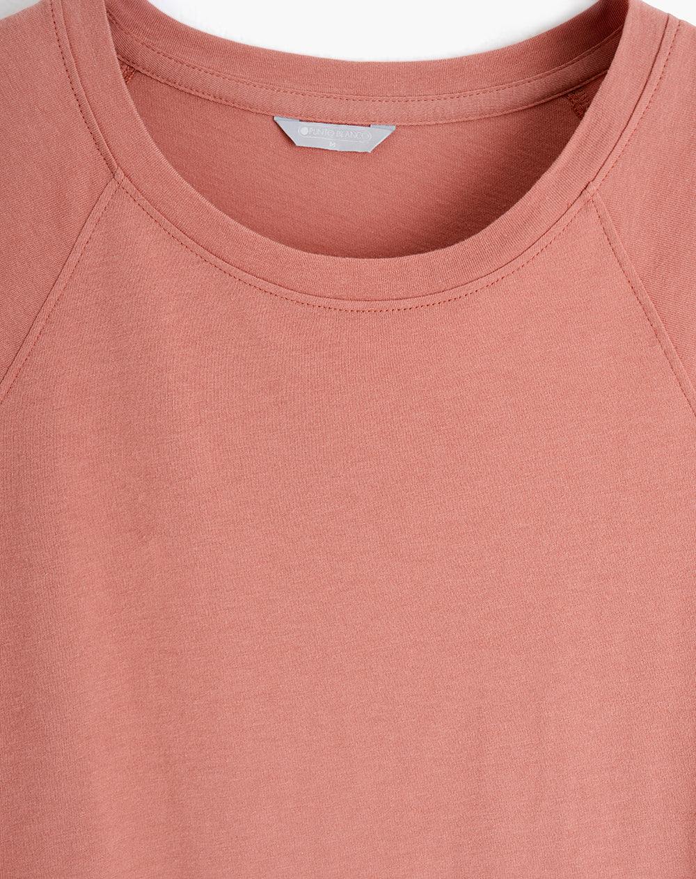 Camiseta relaxed fit manga corta rosada