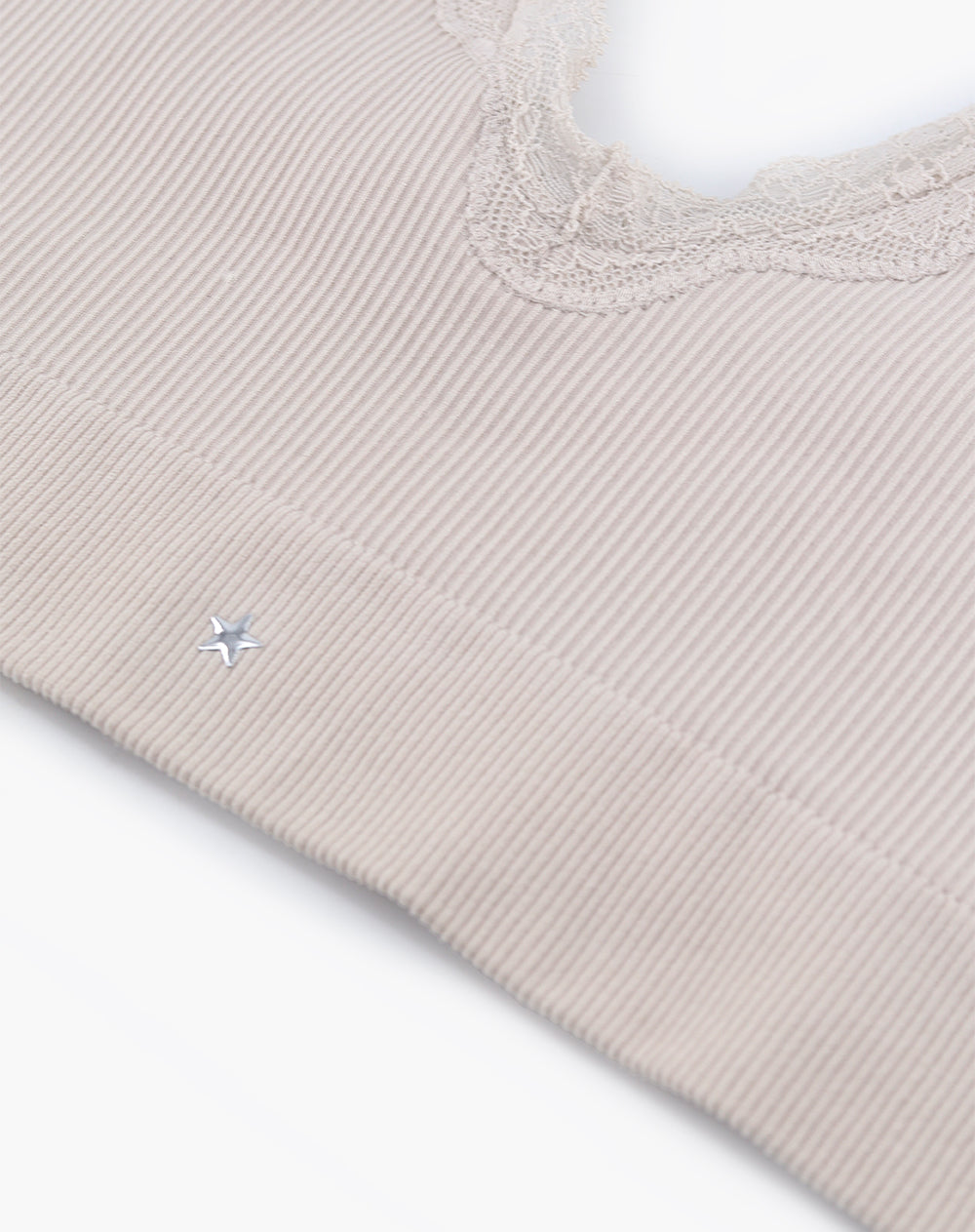 Top + panty acanalado arena mujer