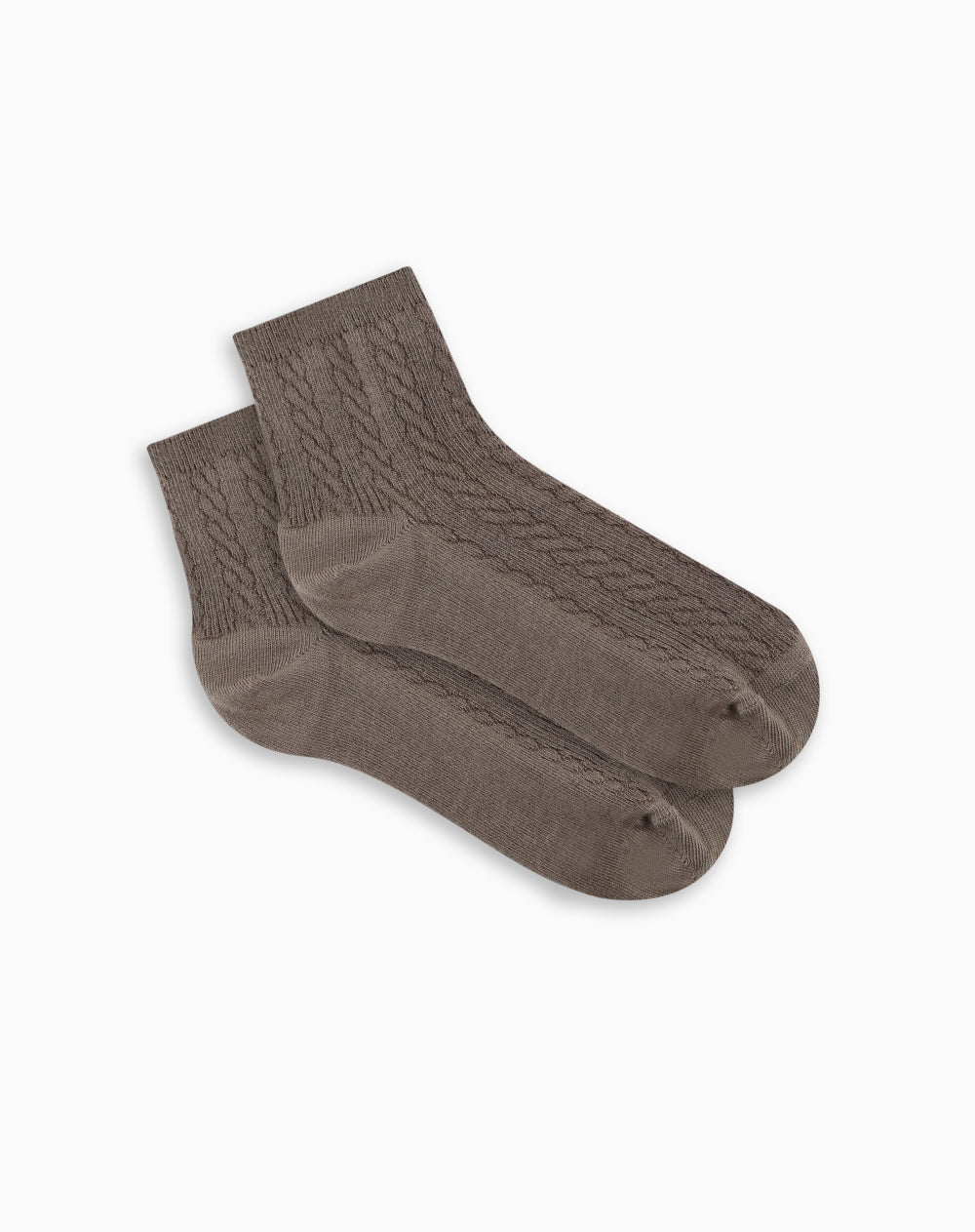 Medias mujer tobilleras café