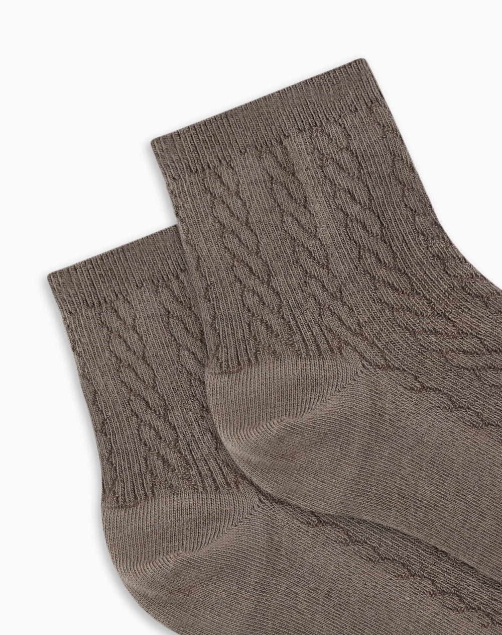 Medias mujer tobilleras café