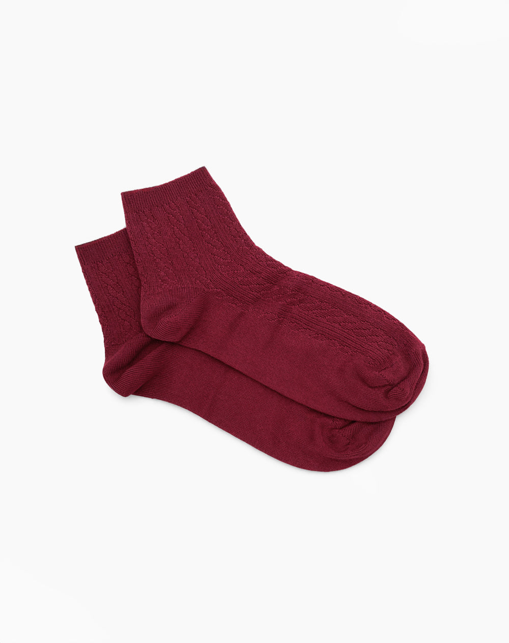 Medias mujer tobilleras rojas