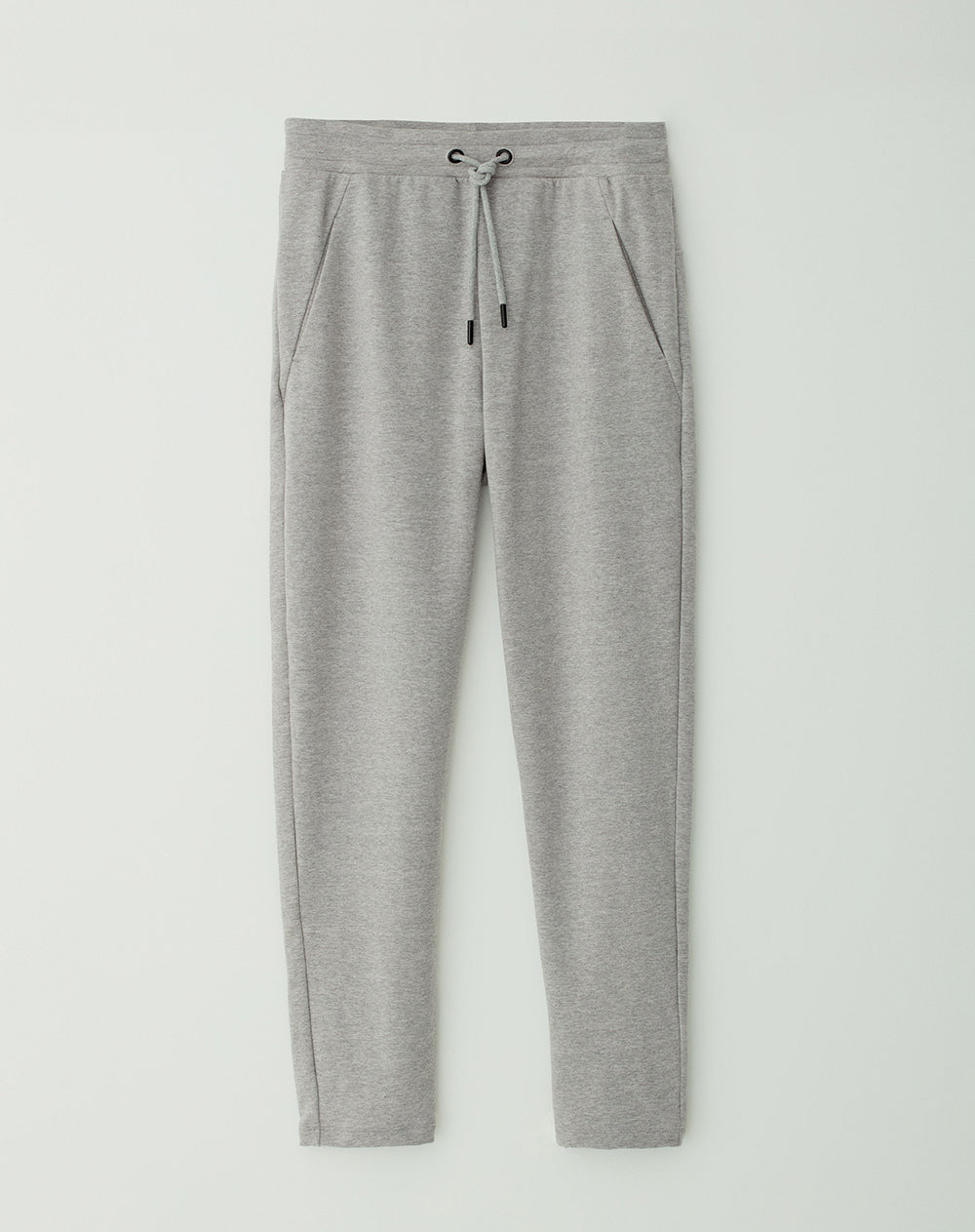 Jogger algodón sostenible gris jaspe mujer