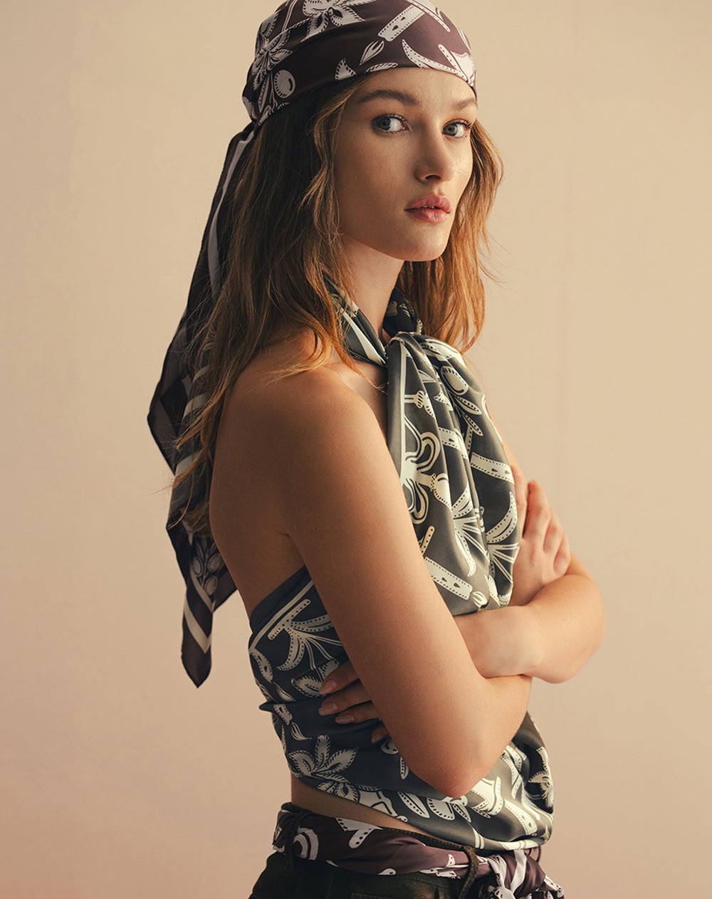 Pañuelo estampado Ana Beliza