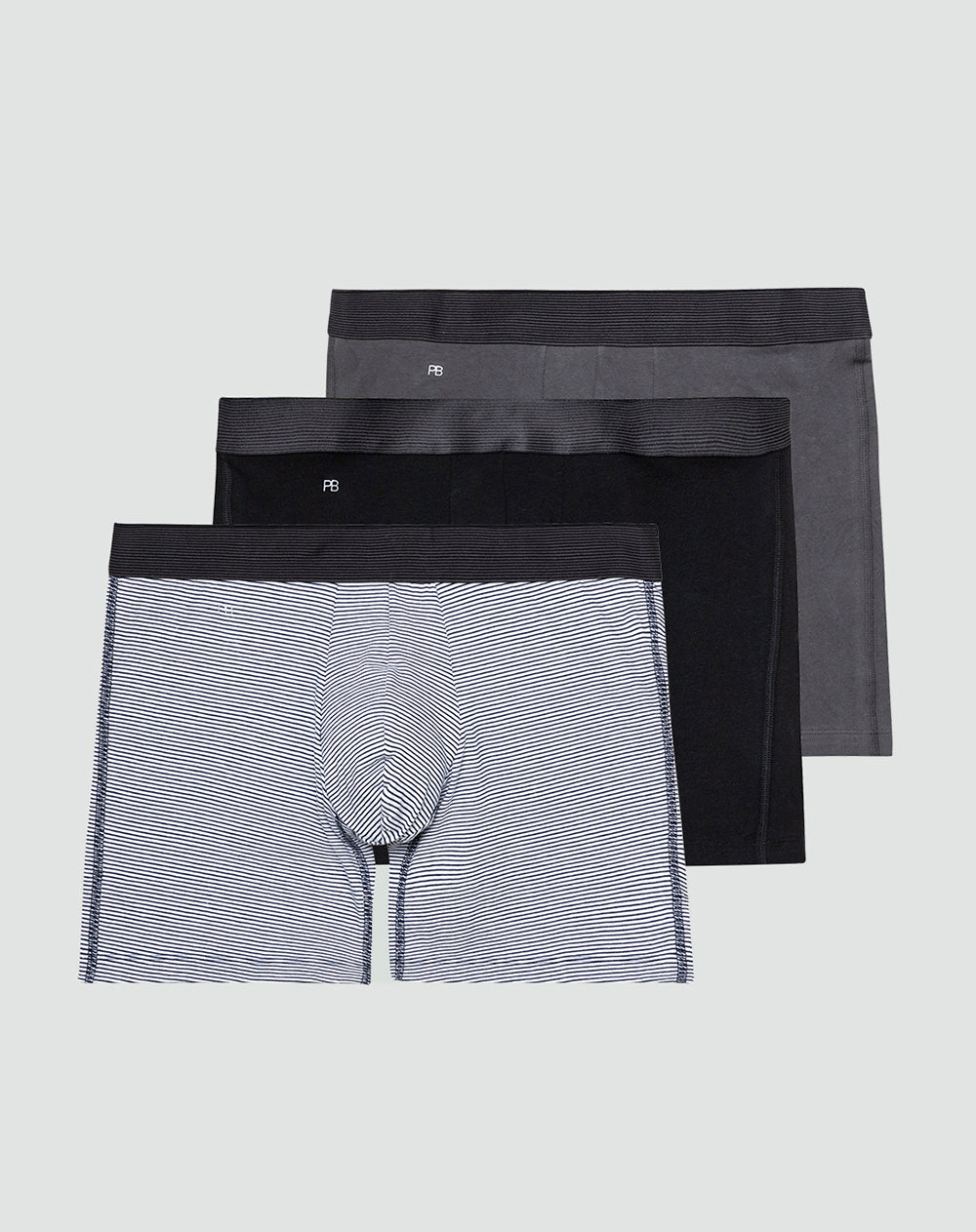 Boxér largo ajustados x3unds surtidos