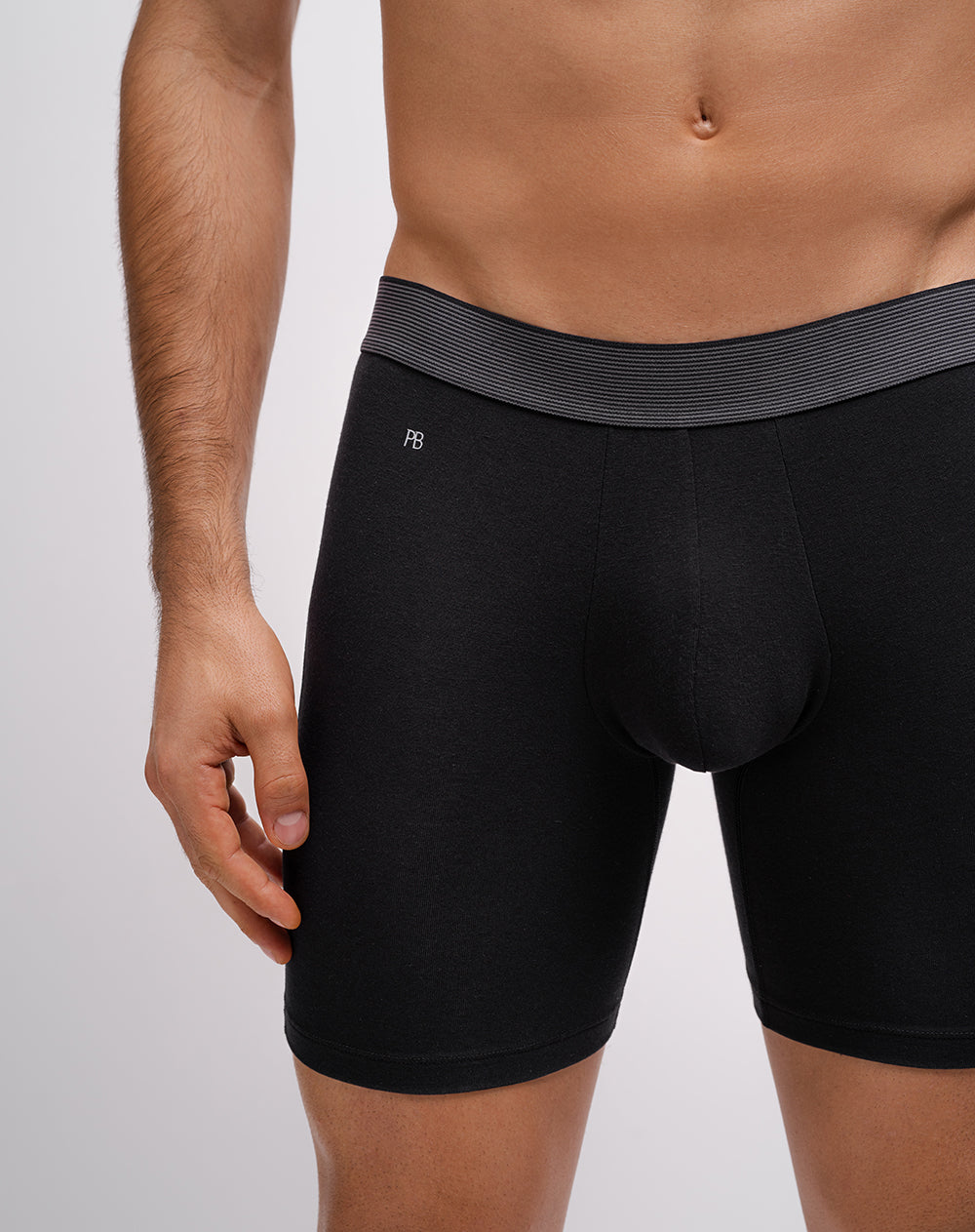 Bóxer largo panel amplio x3unds surtido