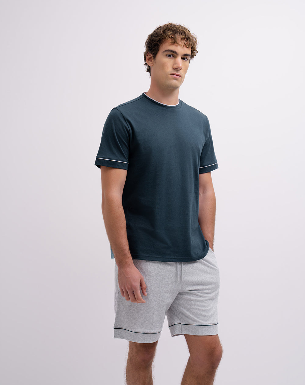 Pijama regular fit manga corta surtida