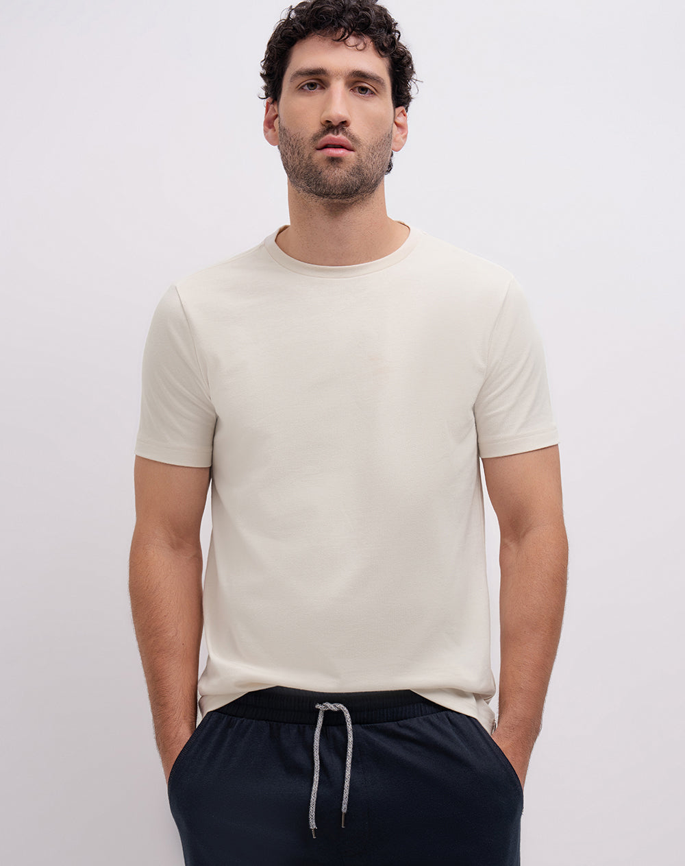 Camiseta + pantalón de pijama algodón surtida hombre