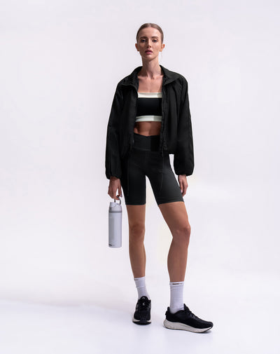 Short deportivo negro mujer