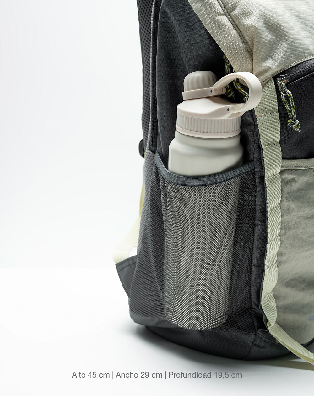 Morral unisex tiras ajustables gris