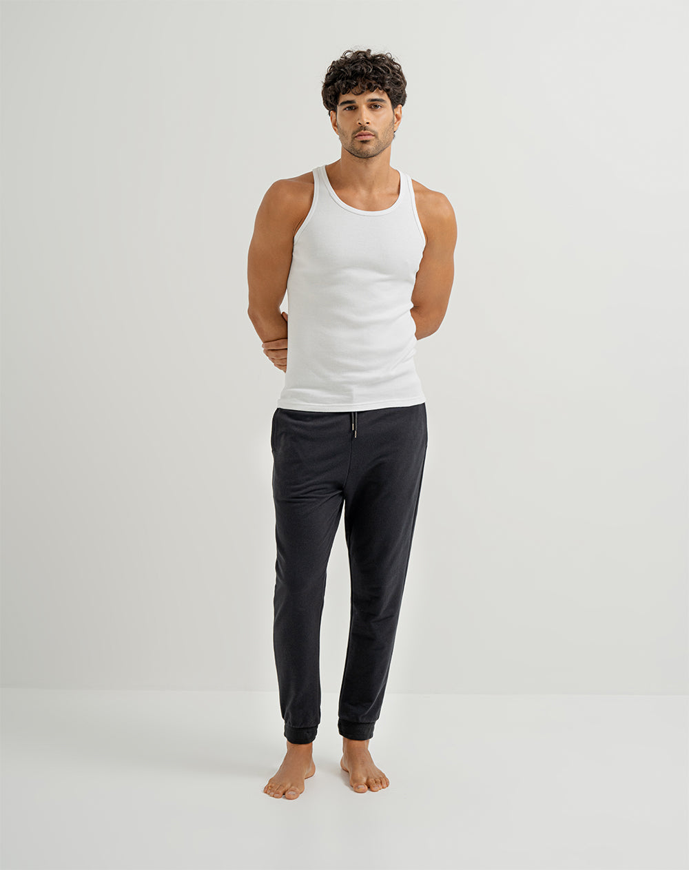 Camiseta algodón sostenible pack x2unds blanca para hombre