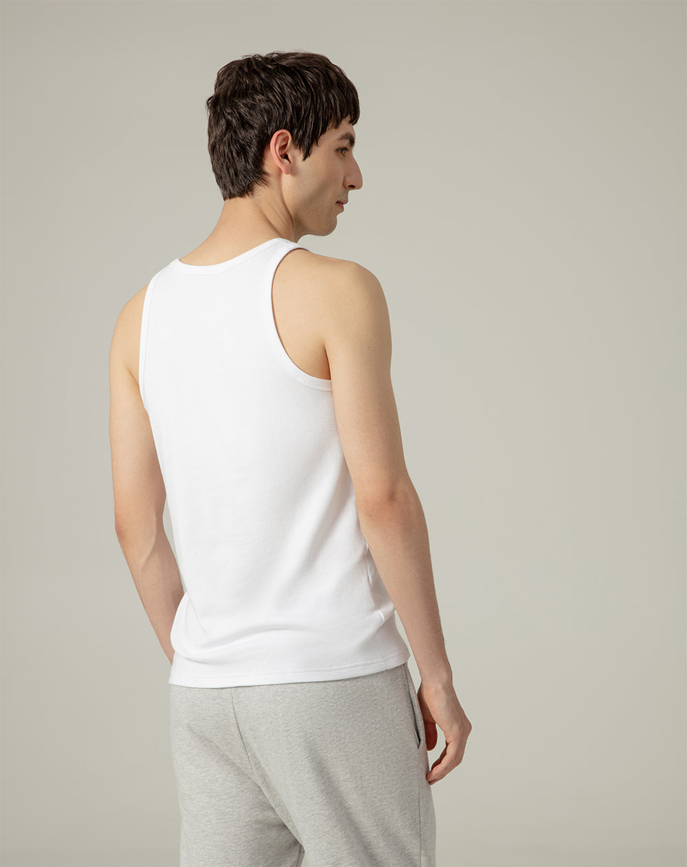 Camisilla algodón sostenible pack x3unds blanca para hombre