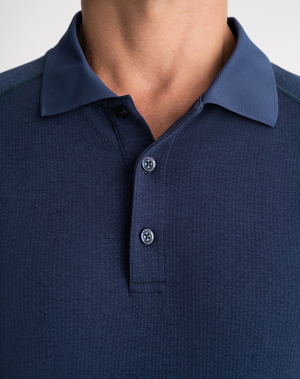 Polo deportiva hombre seamless azul