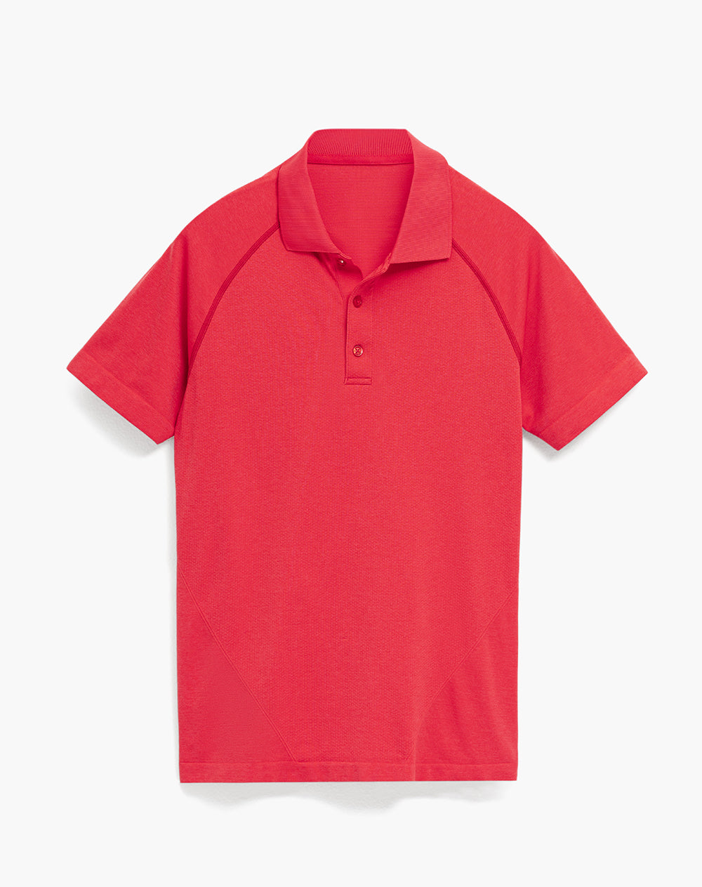 Polo deportiva seamless roja hombre