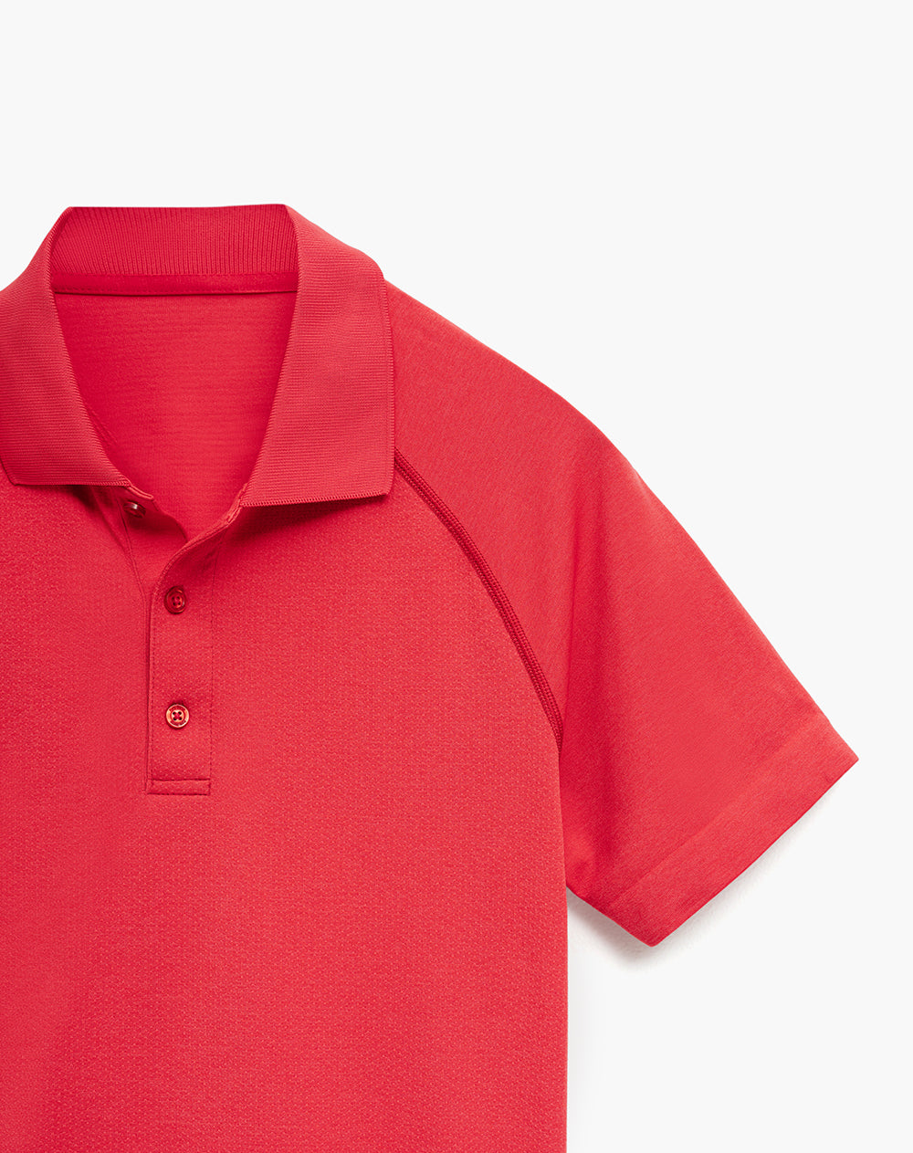 Polo deportiva seamless roja hombre