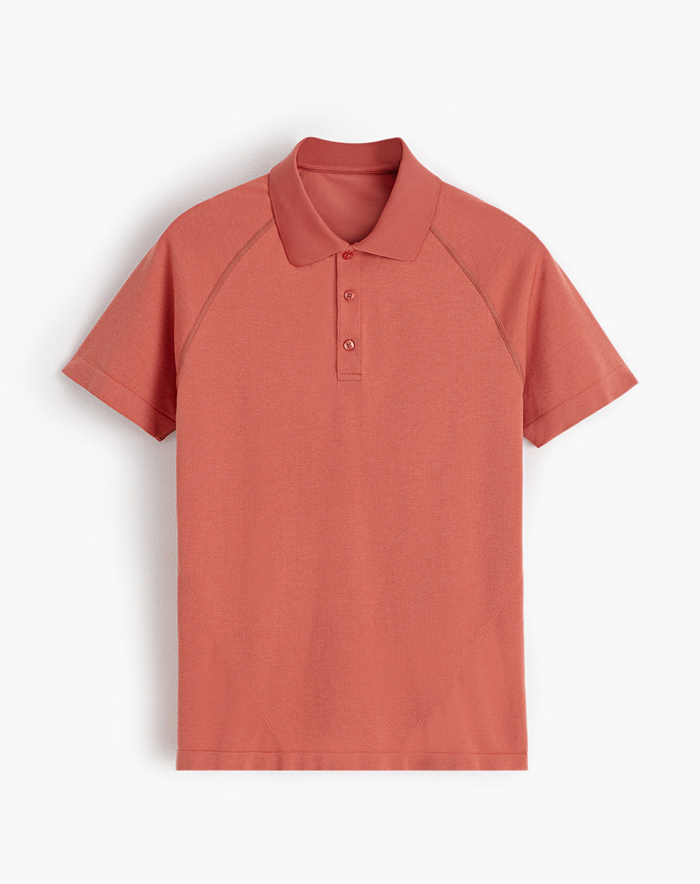 Polo deportiva seamless terracota hombre