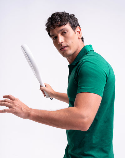 Polo deportiva seamless verde hombre