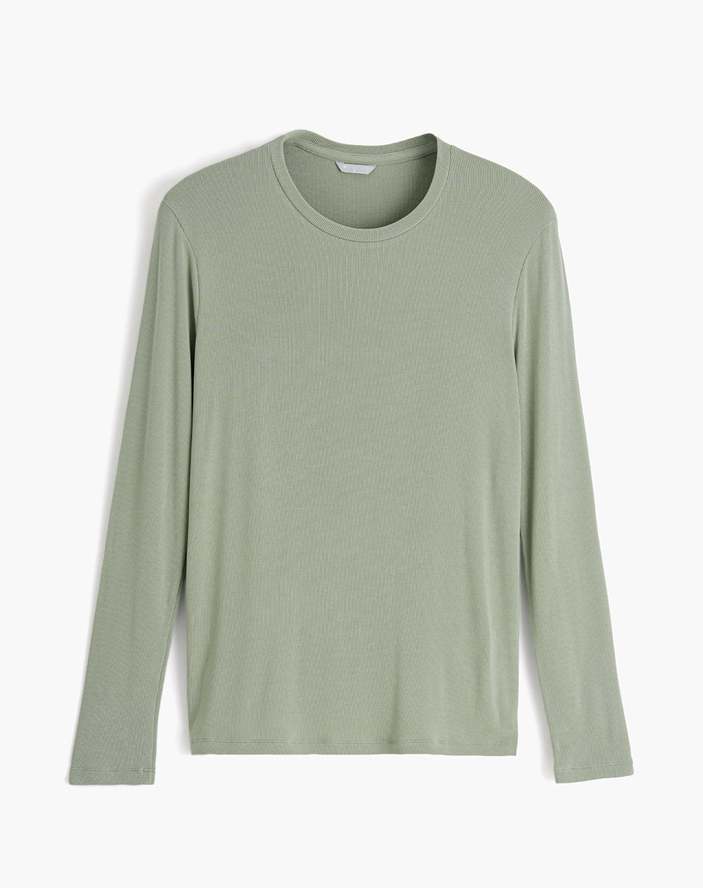 Camibuzo oversize rib algodón verde mujer