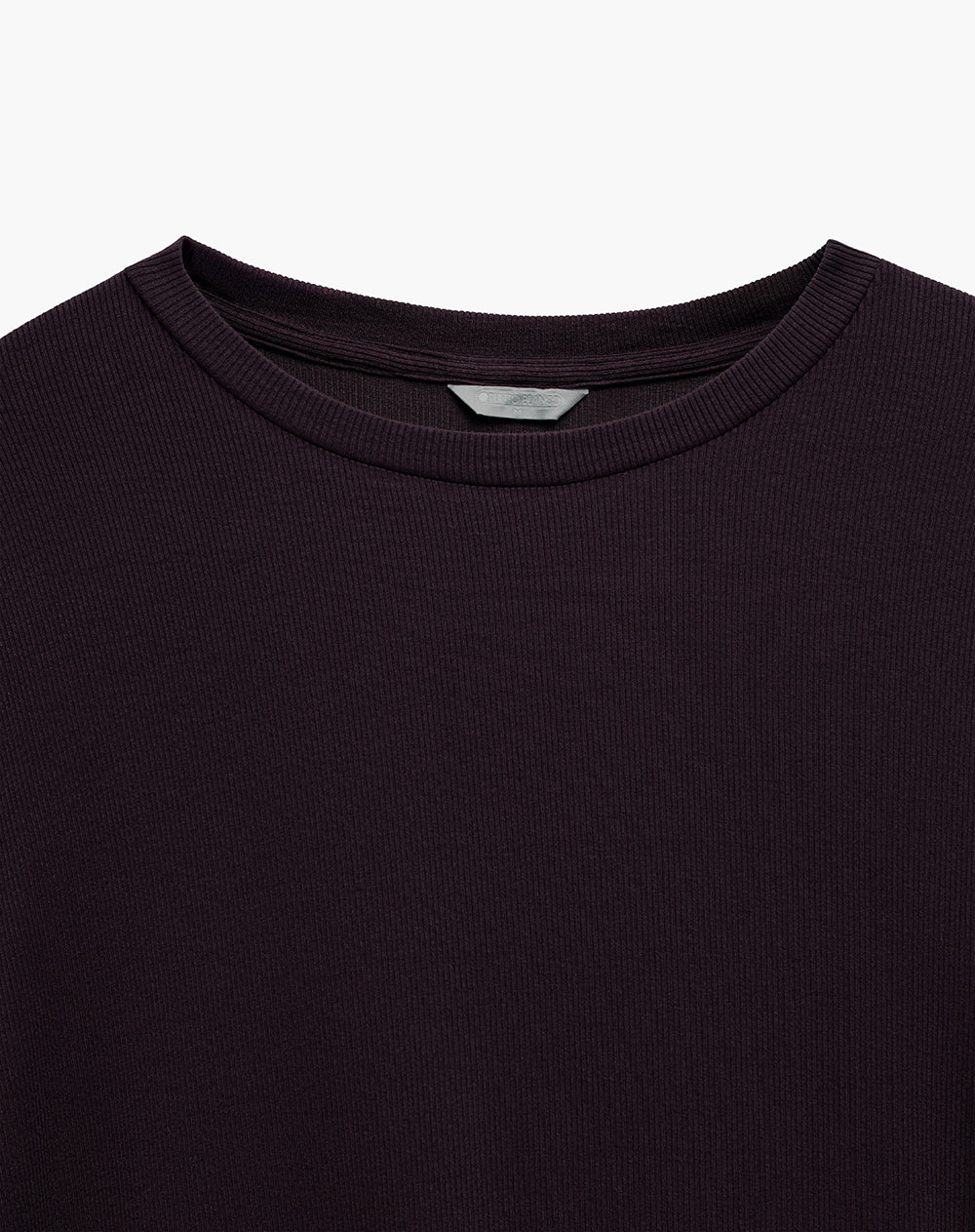 Camibuzo oversize rib algodón vinotinto mujer