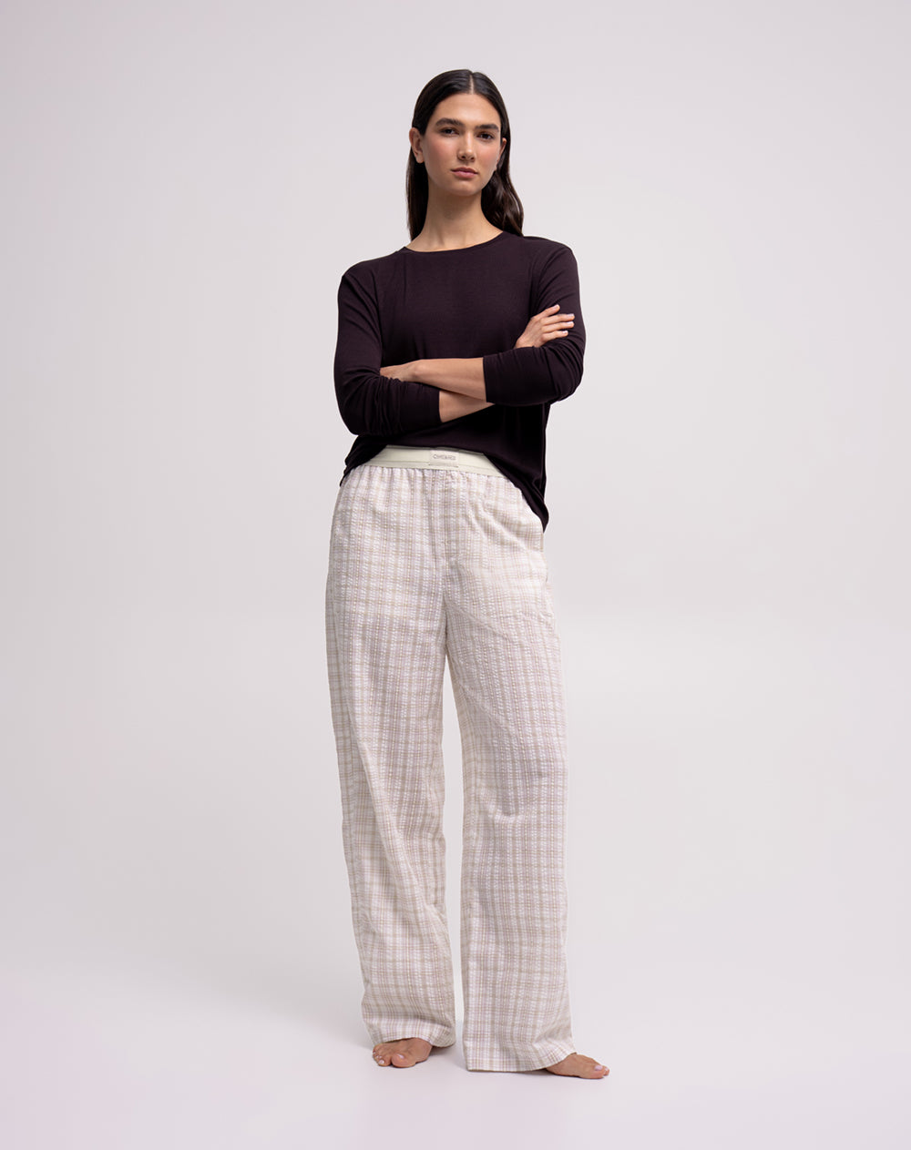 Camibuzo oversize rib algodón vinotinto mujer