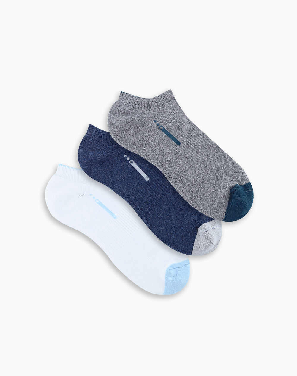 Medias hombre tobillera corta pack x3 surtido