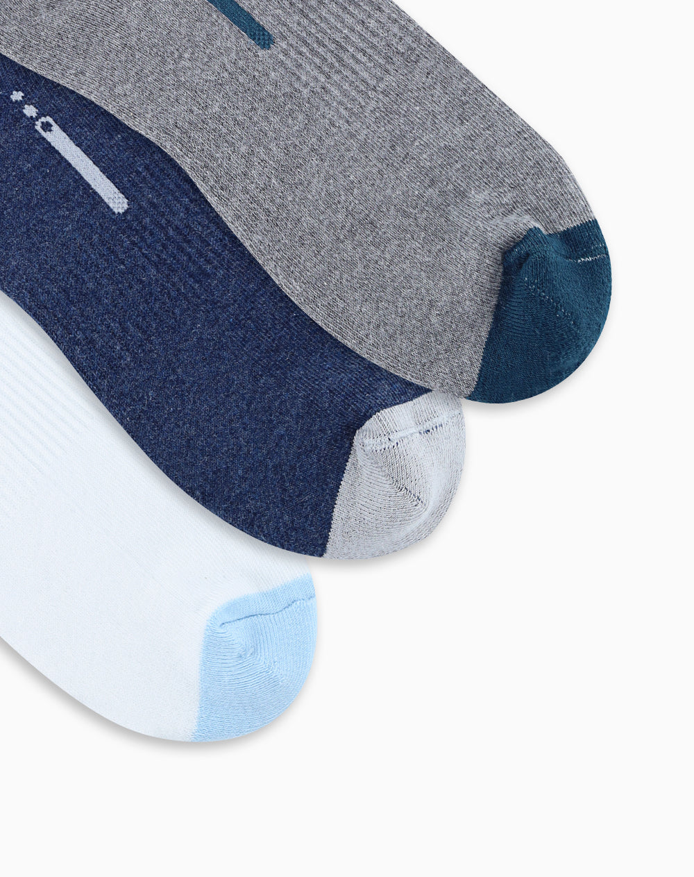 Medias hombre tobillera corta pack x3 surtido