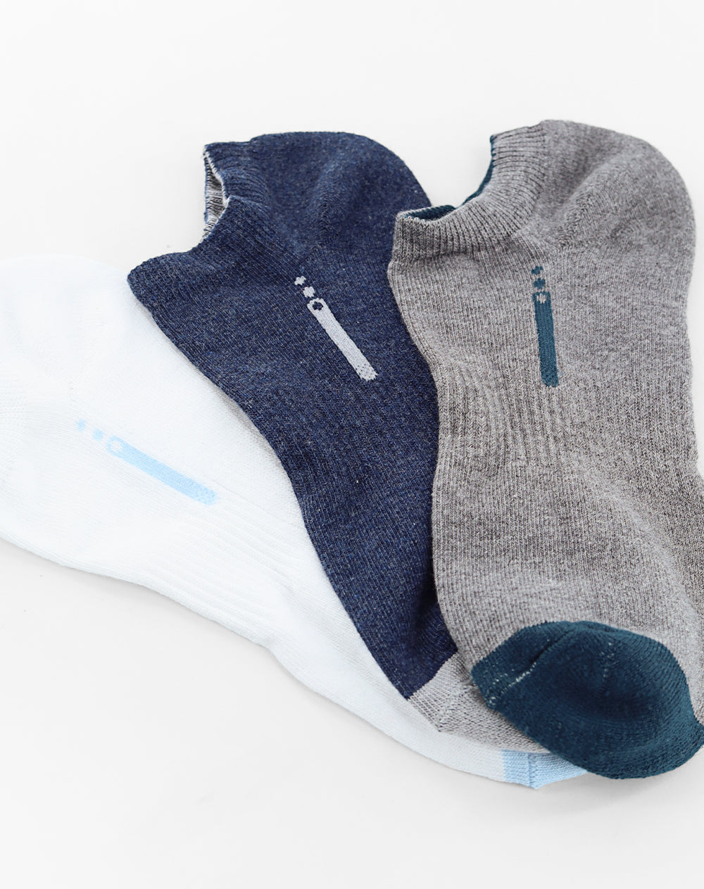 Medias hombre tobillera corta pack x3 surtido