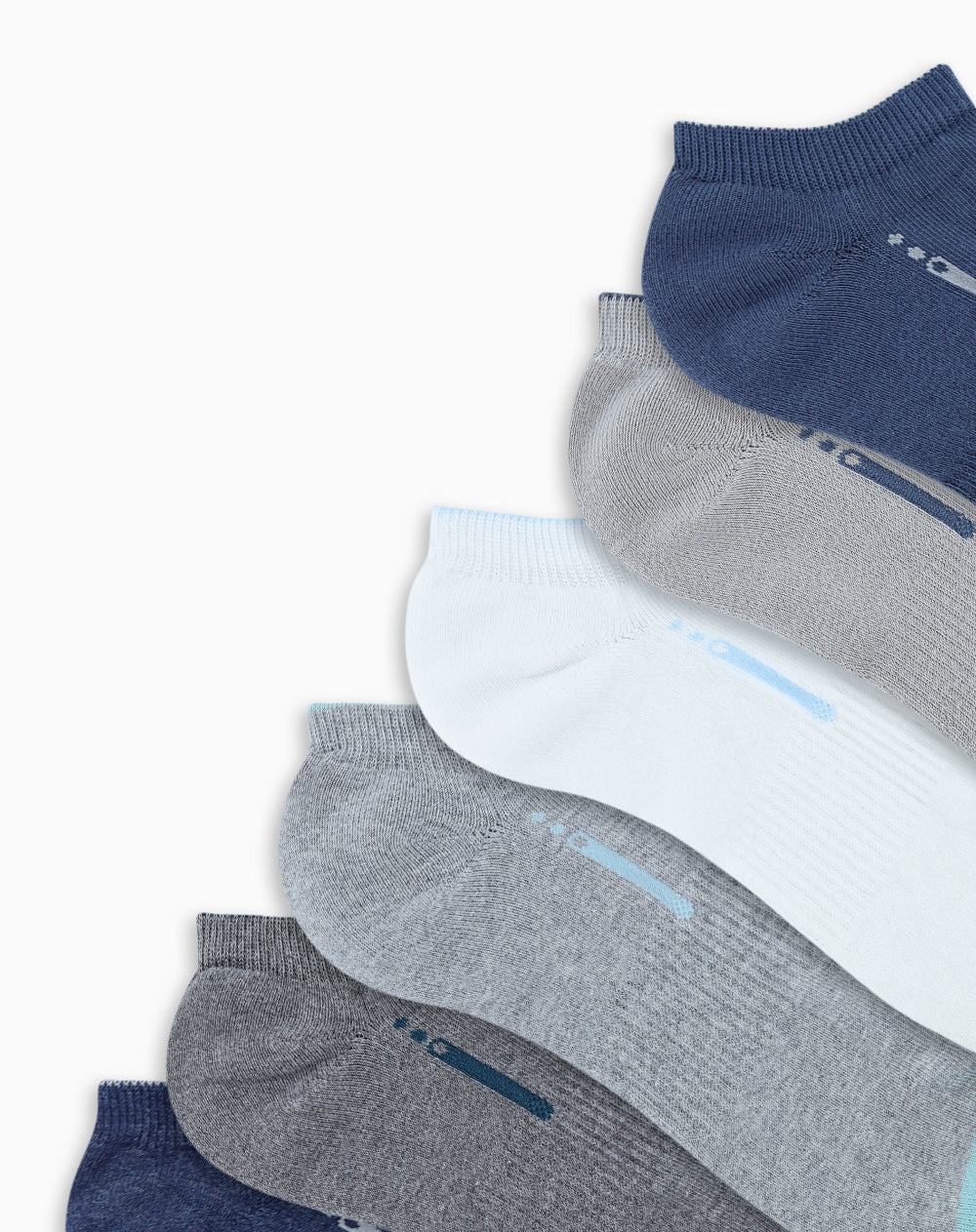 Medias deportivas hombre tobillera corta pack x6 surtido