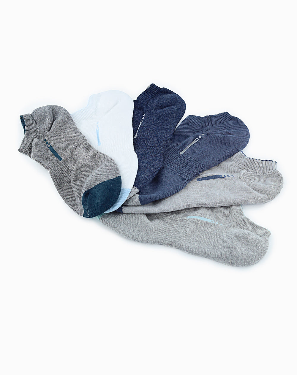 Medias deportivas hombre tobillera corta pack x6 surtido