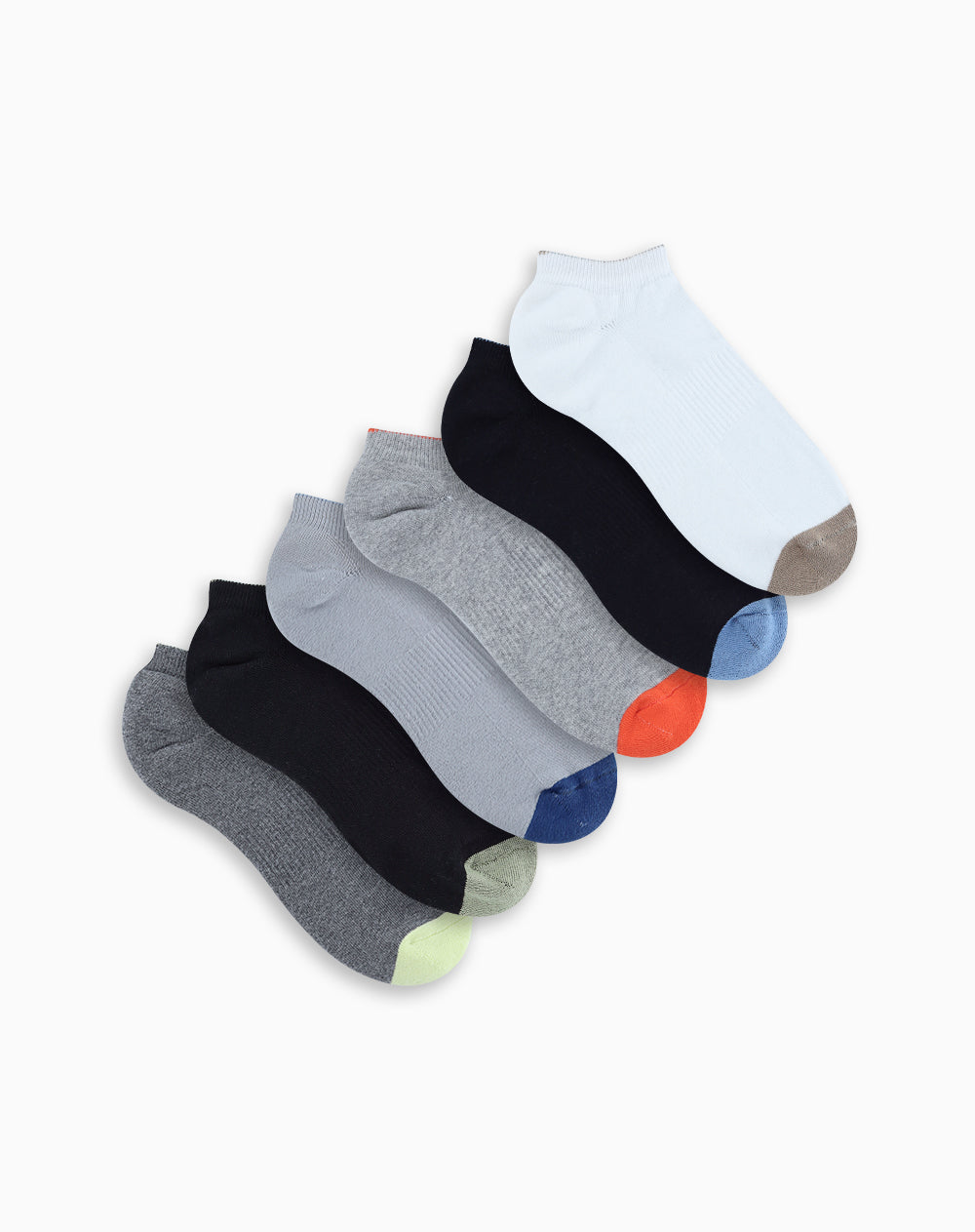 Medias deportivas hombre tobillera corta pack x6 surtido