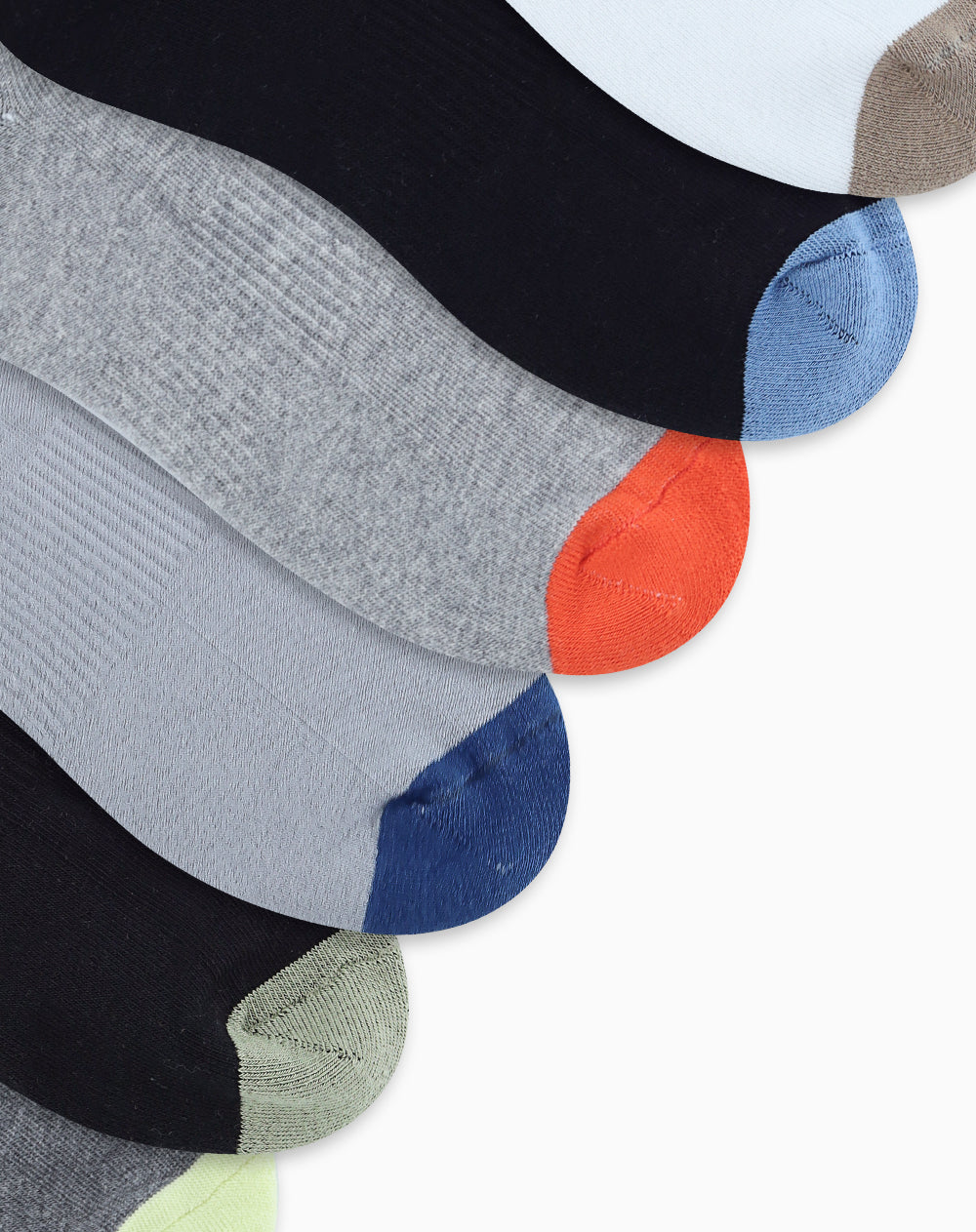 Medias deportivas hombre tobillera corta pack x6 surtido