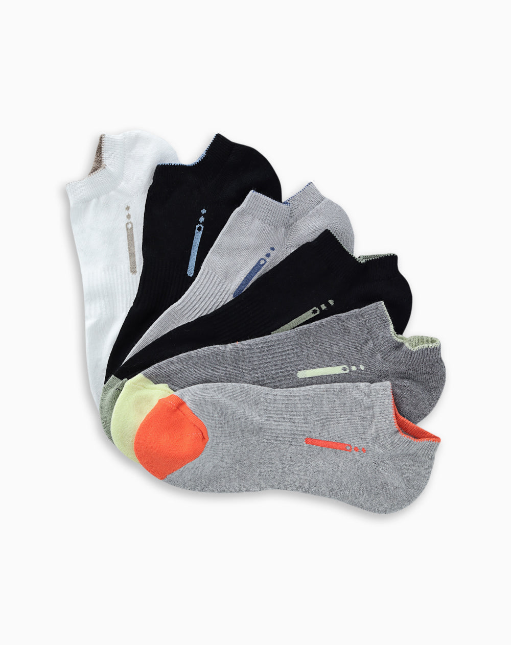 Medias deportivas hombre tobillera corta pack x6 surtido