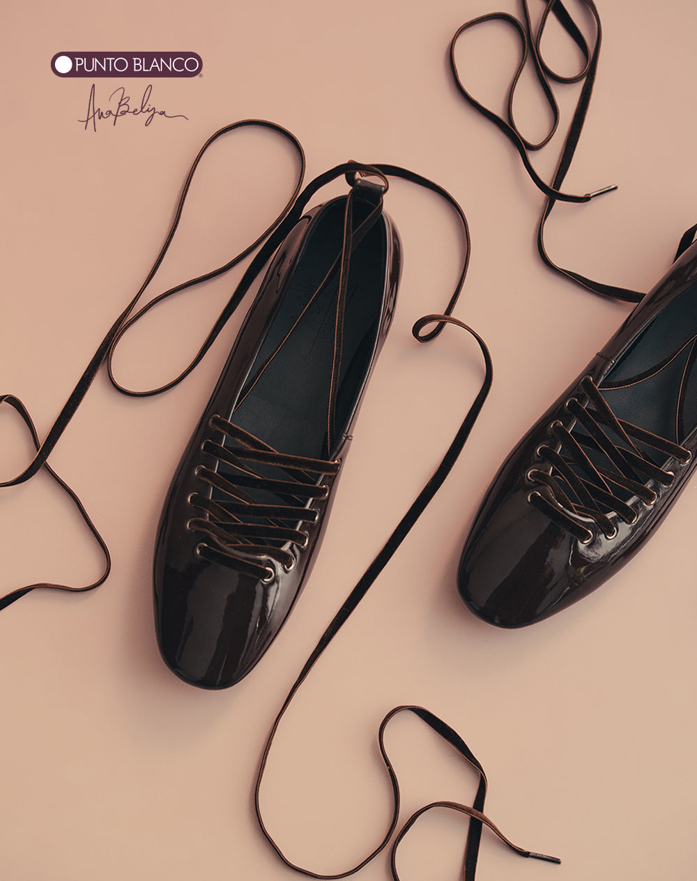 Bailarinas de charol con amarre Ana Beliza