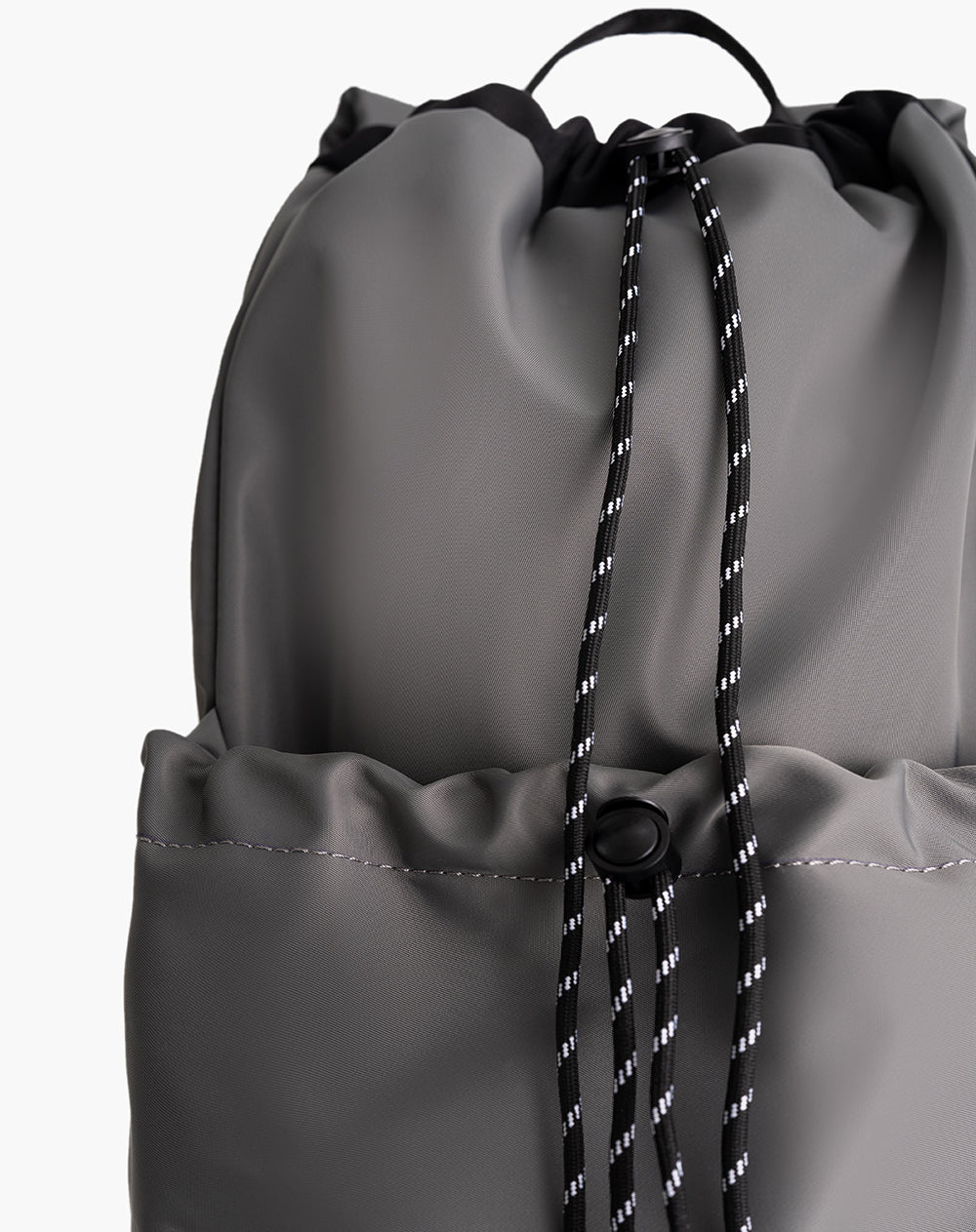 Morral cierre con cordón gris
