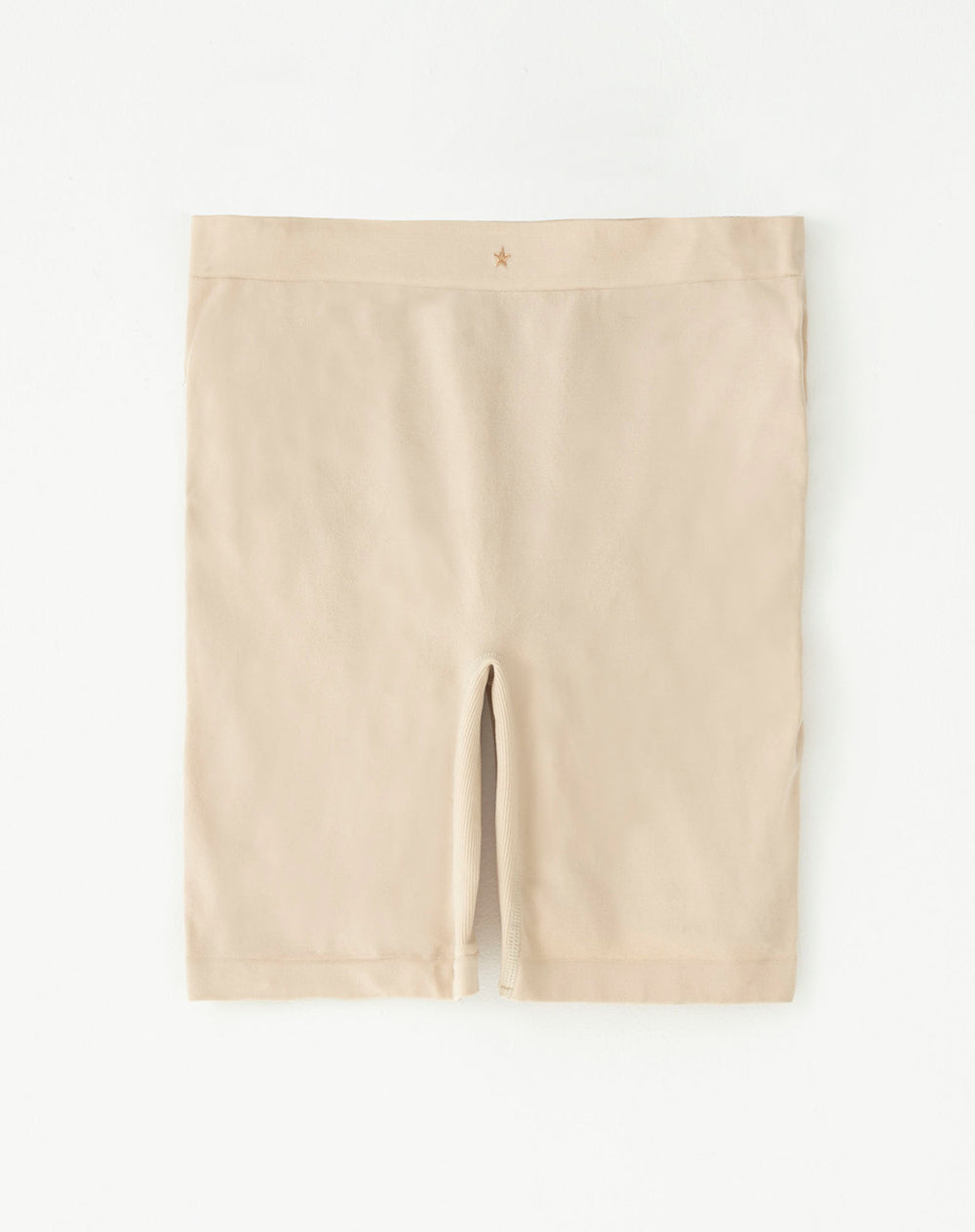 Panty ciclista seamless control medio habano