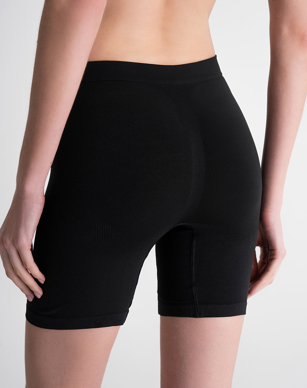 Panty ciclista seamless control medio negro