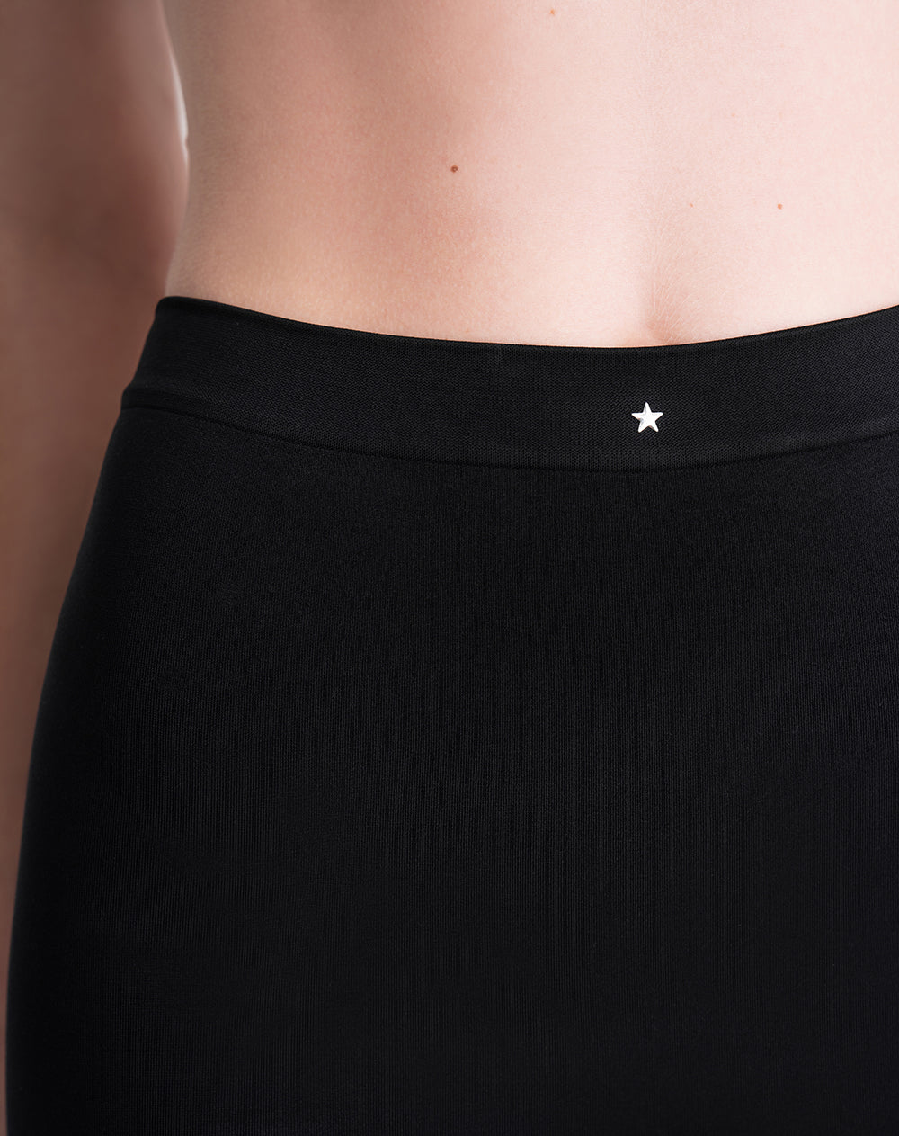 Panty ciclista seamless control medio negro