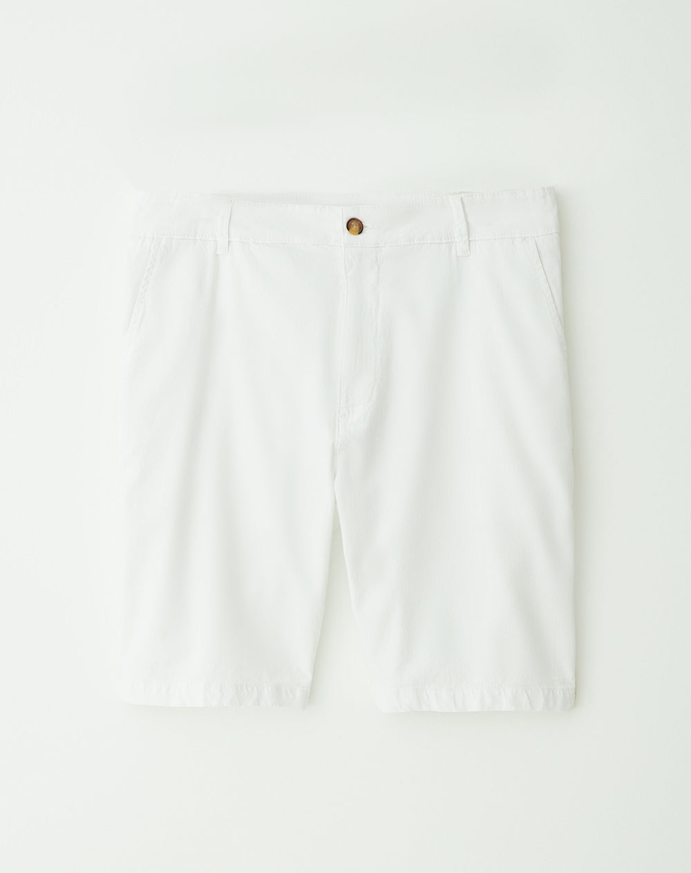 Bermuda regular fit en drill blanca