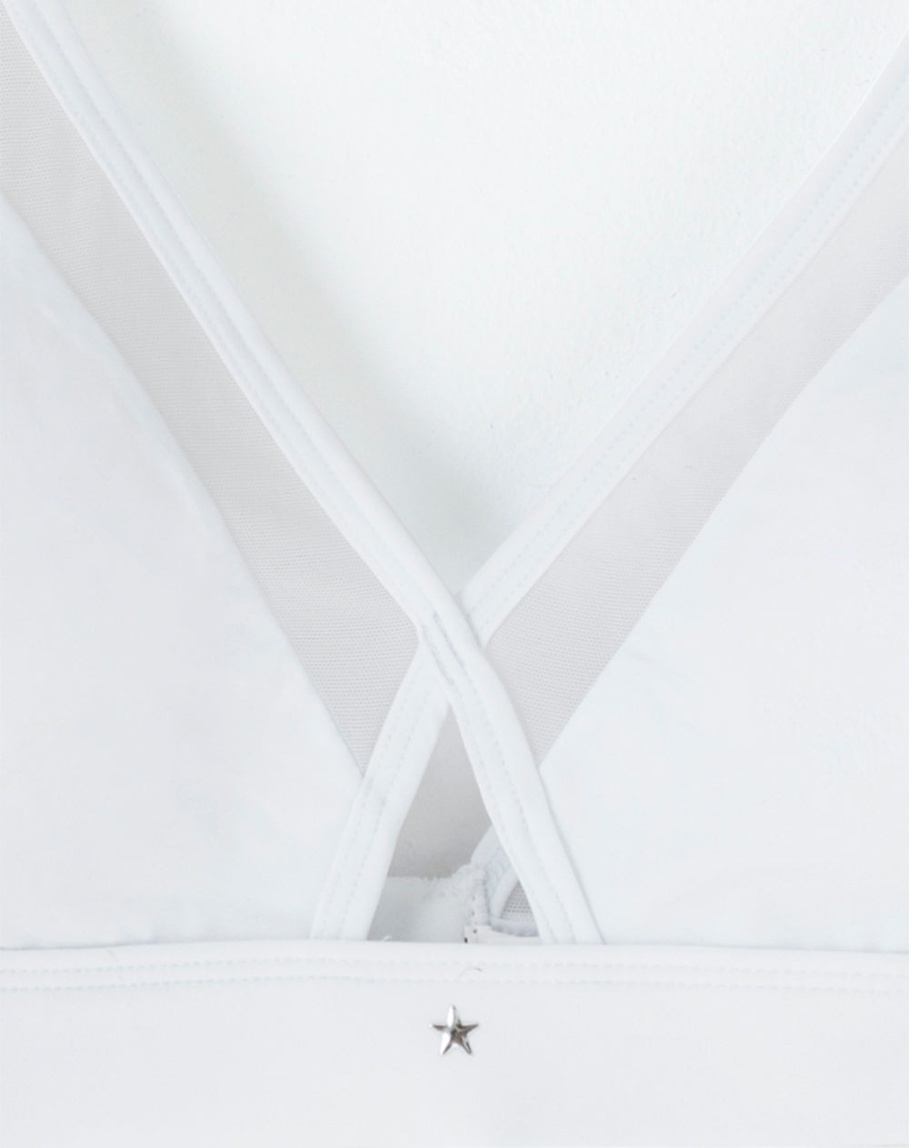 Top soporte bajo microfibra sin arco blanco