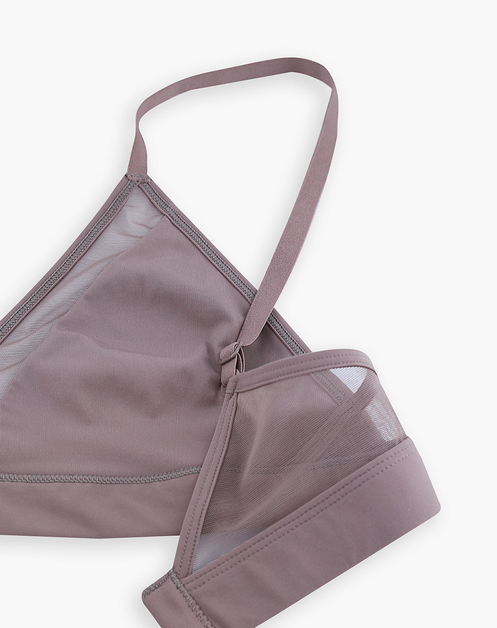 Top soporte medio microfibra café