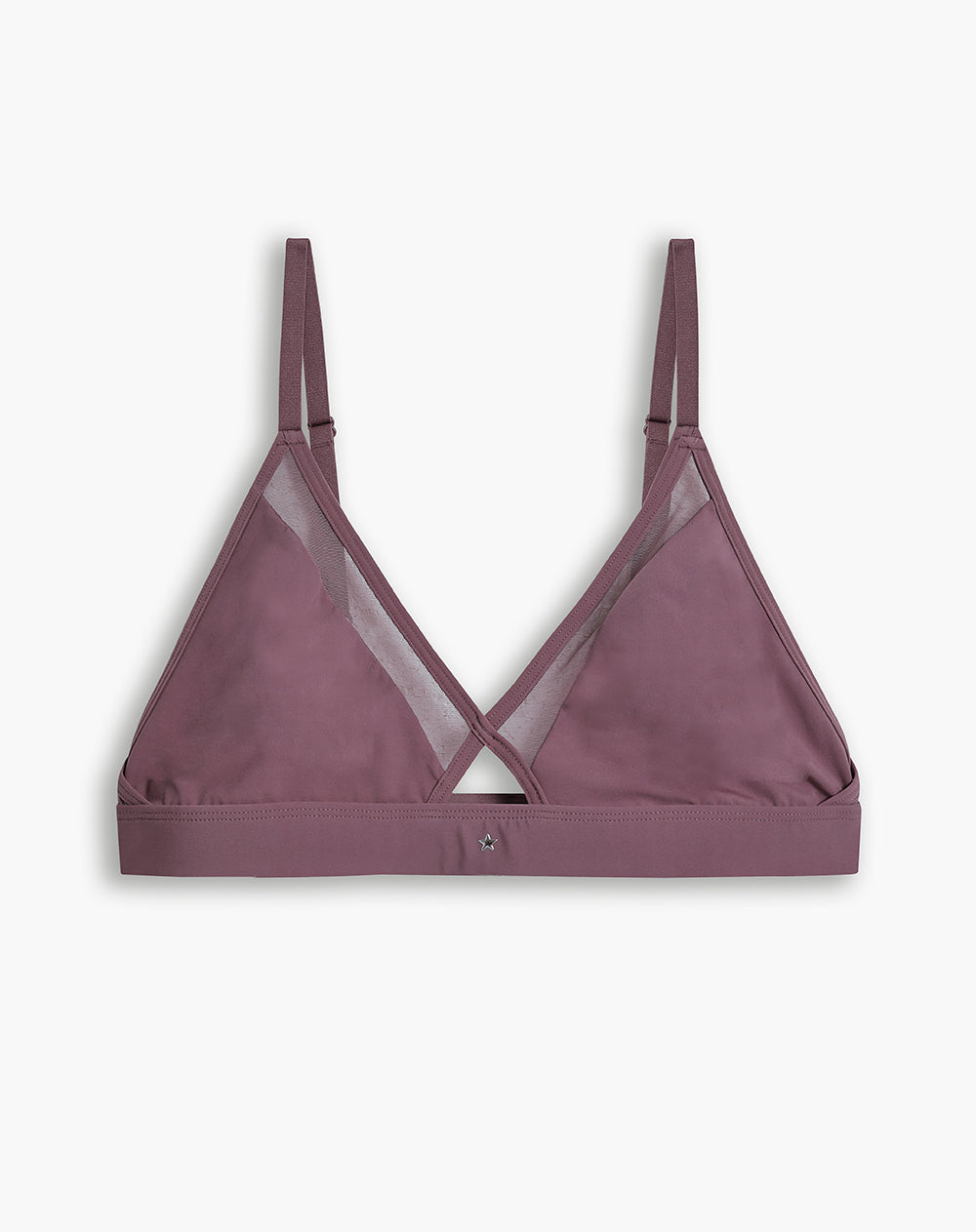 Top soporte medio microfibra sin arco morado