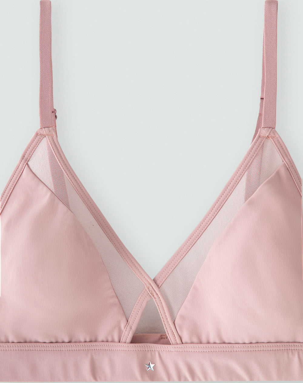 Top soporte bajo microfibra sin arco palo de rosa