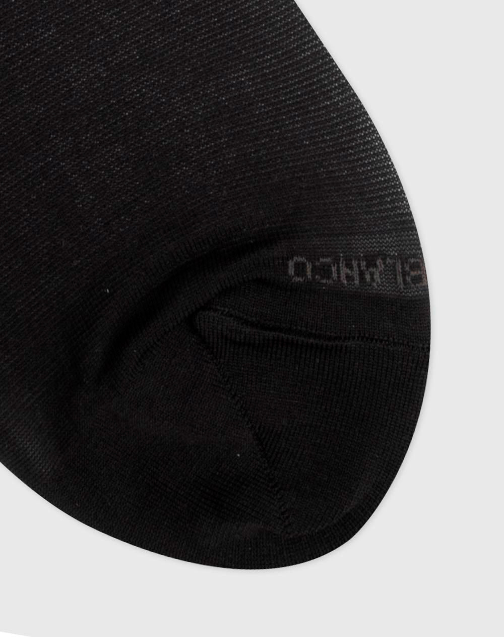 Medias para hombre largas microfibra negras