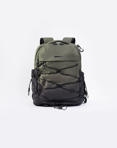Morral con sistema elástico verde