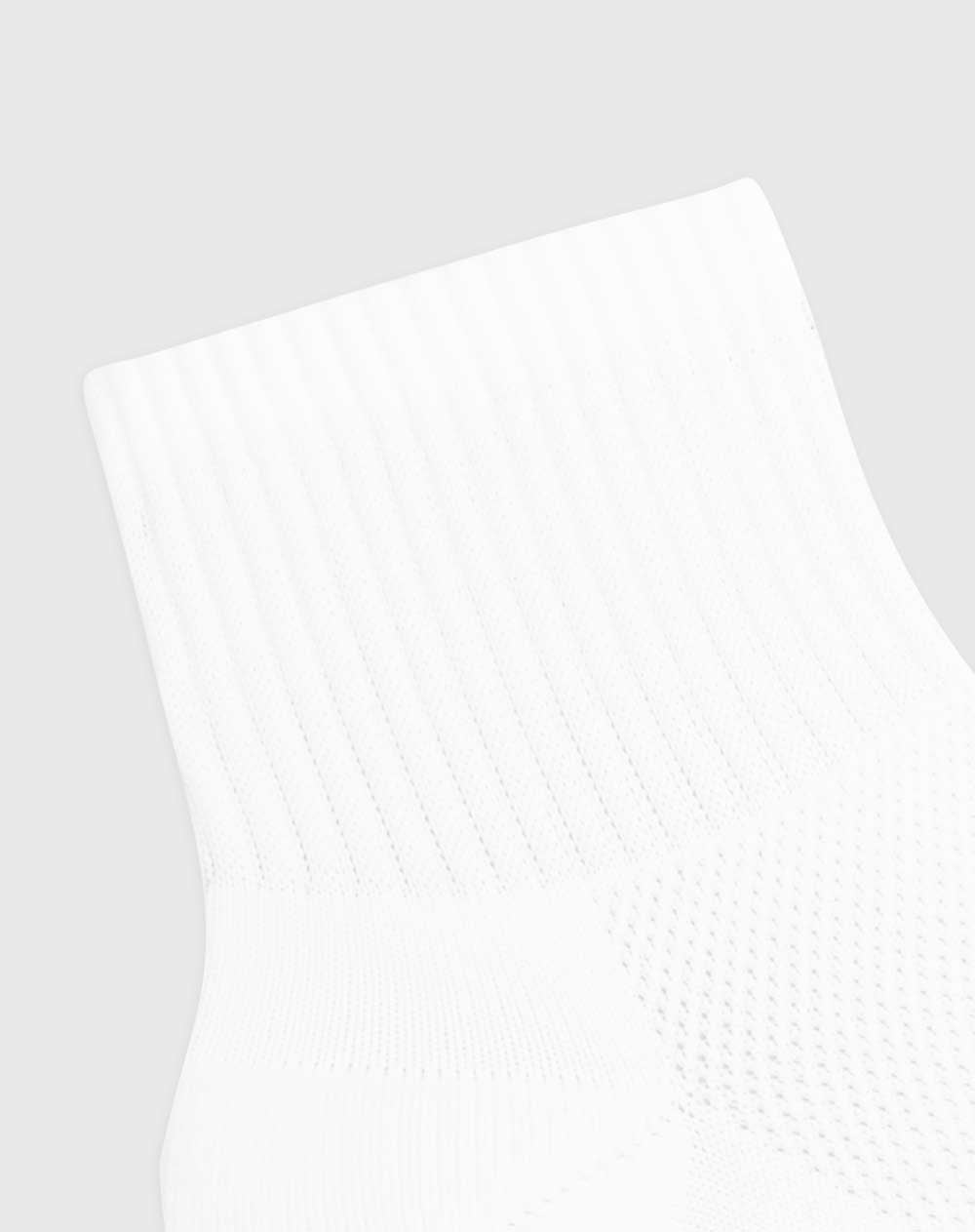 Medias deportivas para mujer tobilleras microfibra blancas
