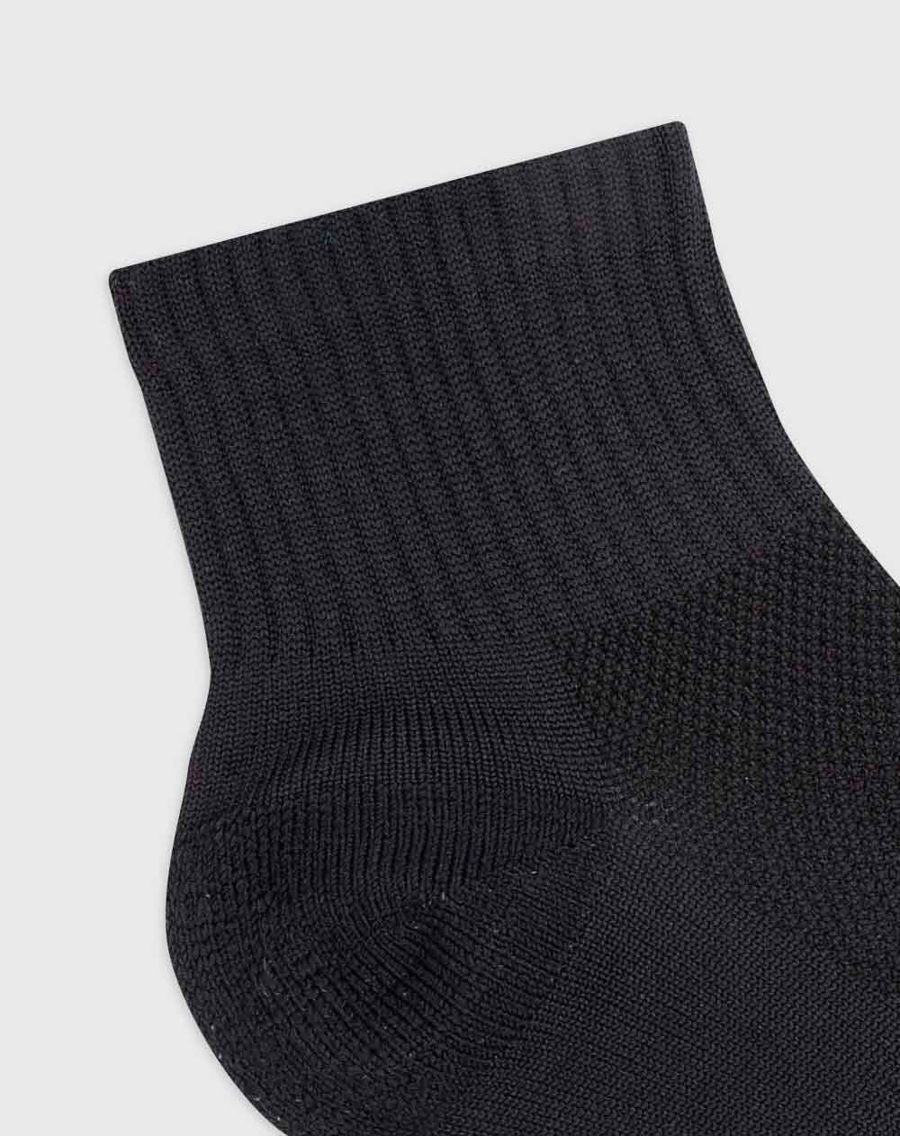Medias deportivas para mujer tobilleras microfibra negras