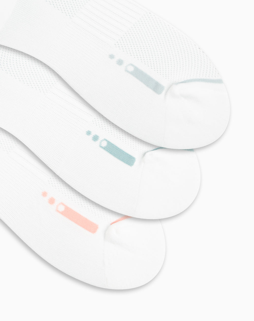 Medias deportivas mujer tobillera microfibra pack x3 blanco