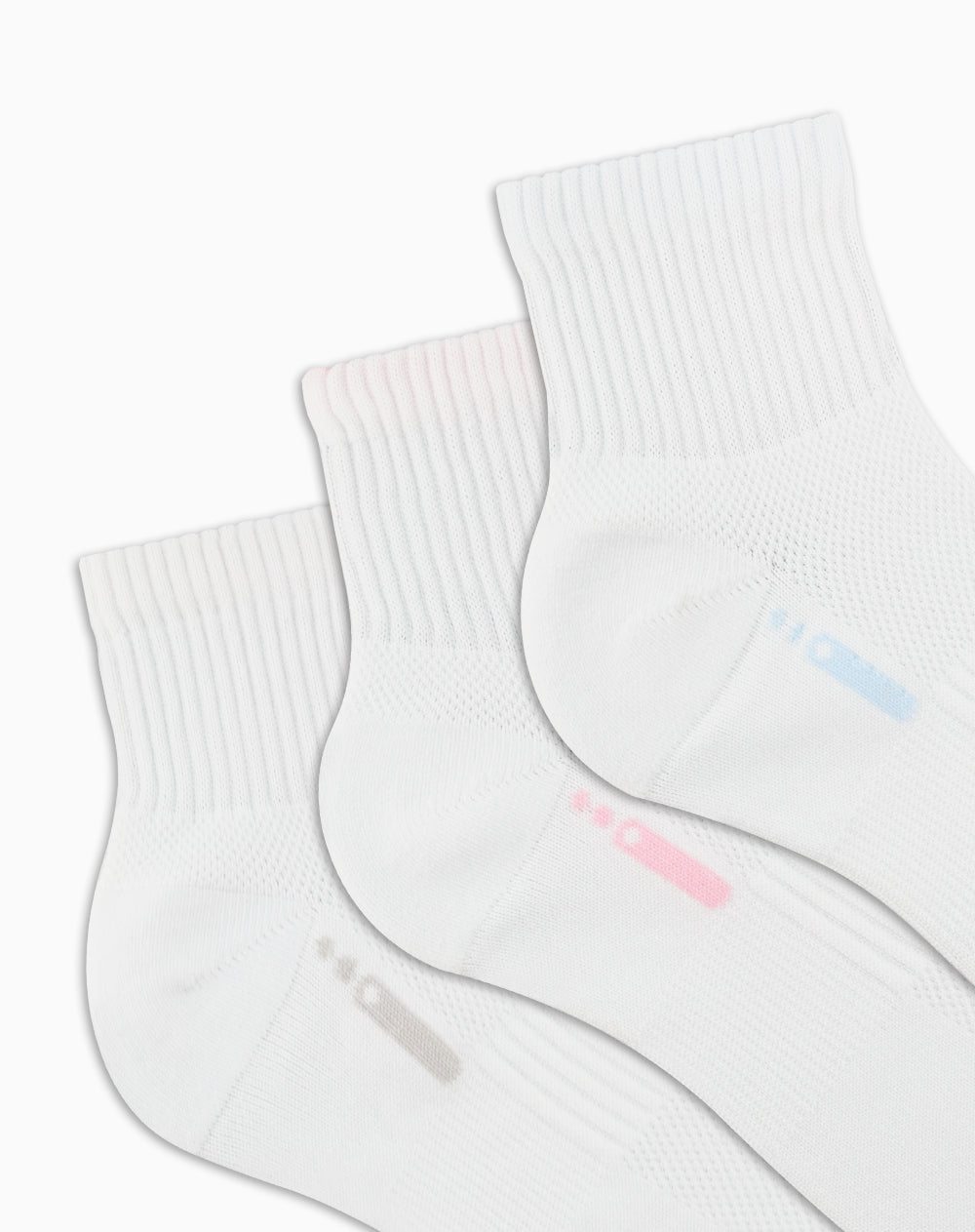 Medias deportivas mujer tobilleras pack x3 surtido