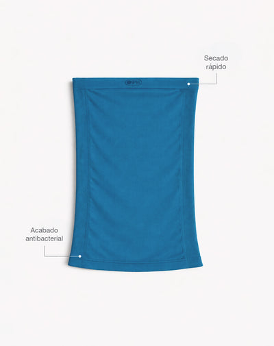 Cuello deportivo microfibra azul unisex