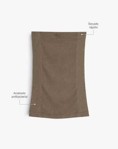 Cuello deportivo microfibra café unisex